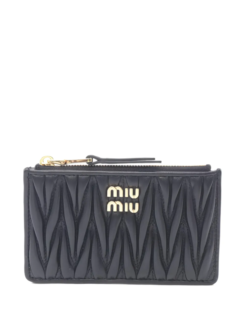 Miu Miu Pre-Owned Portafoglio in pelle matelassé anni 2020 - Nero