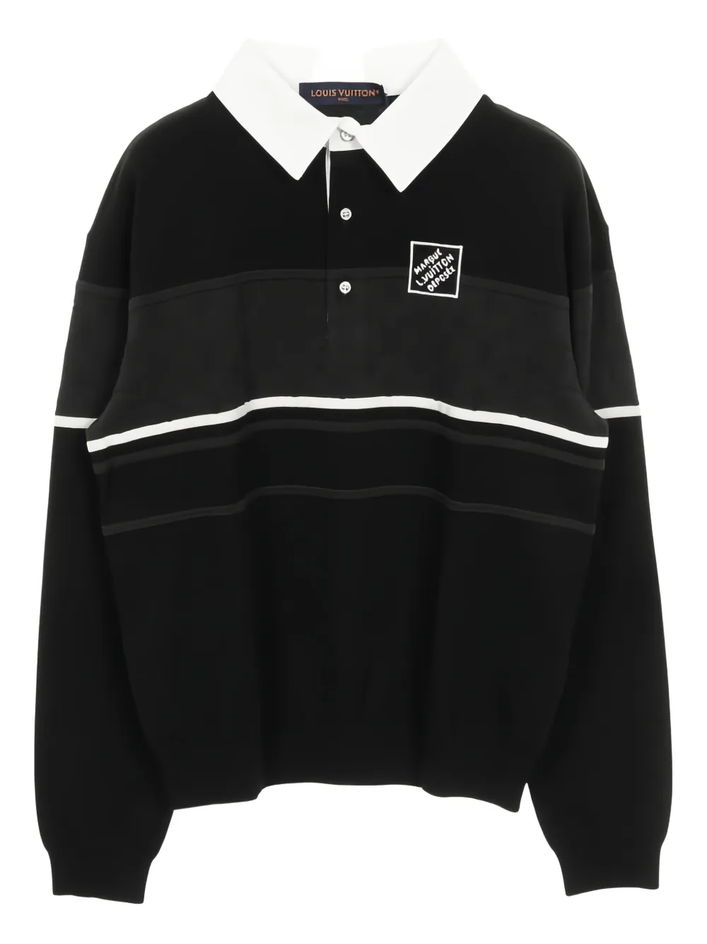Louis Vuitton Pre-Owned Polo con monogramma jacquard anni 2020 - Nero