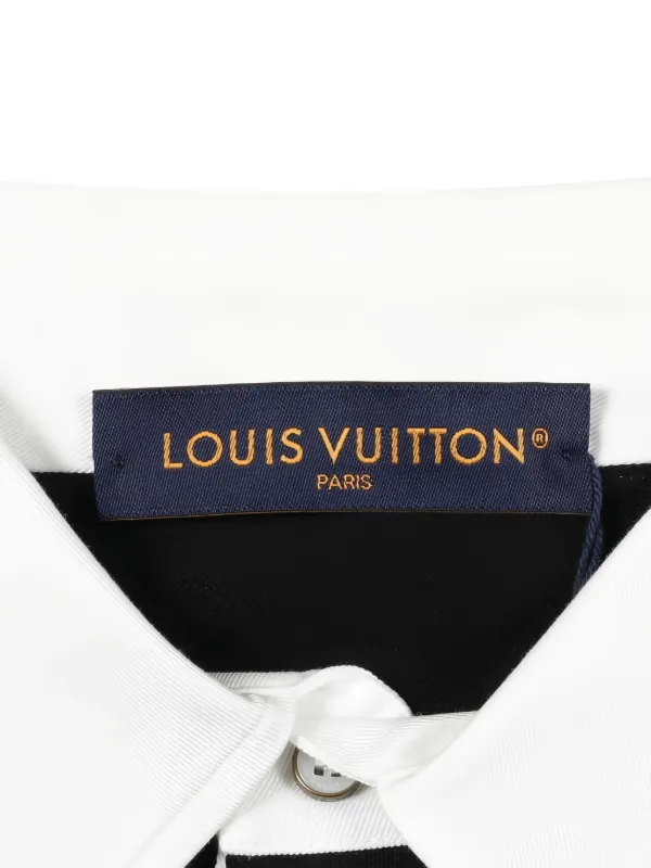 Louis Vuitton Pre-Owned 2020s Monogram-jacquard long-sleeve Polo