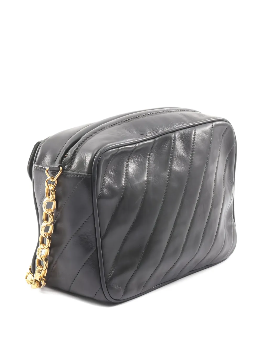 CHANEL Pre-Owned 1991-1994 Bias coco mark chain bag - Nero