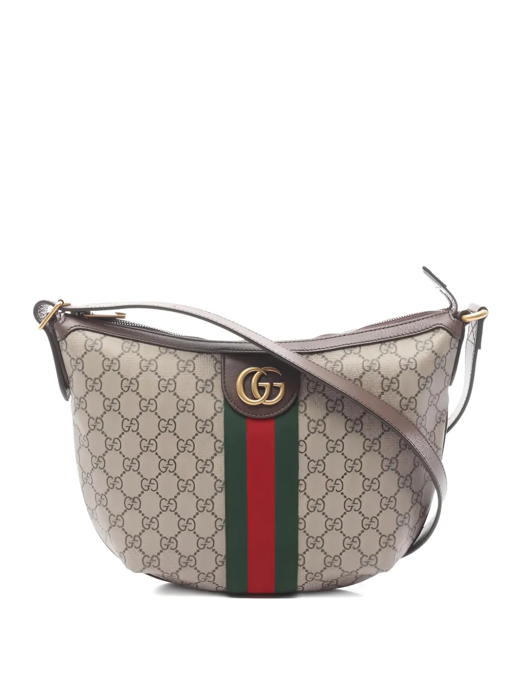 Gucci Pre-Owned 2020s Ophidia GG Supreme shoulder bag - Toni neutri