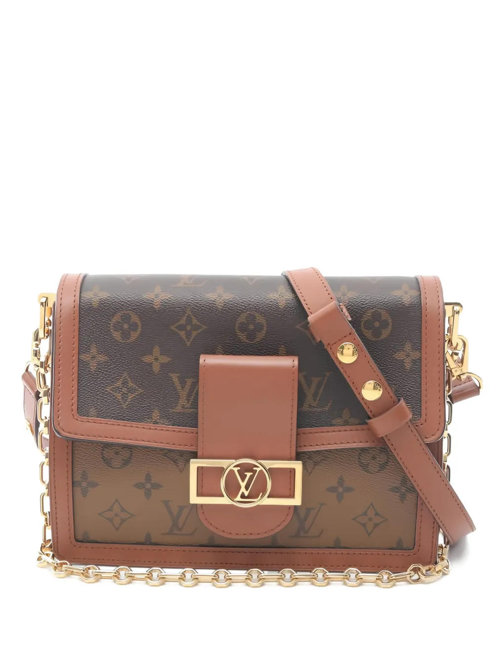 Louis Vuitton Pre-Owned Borsa a spalla Dauphine MM con monogramma 2021 - Marrone
