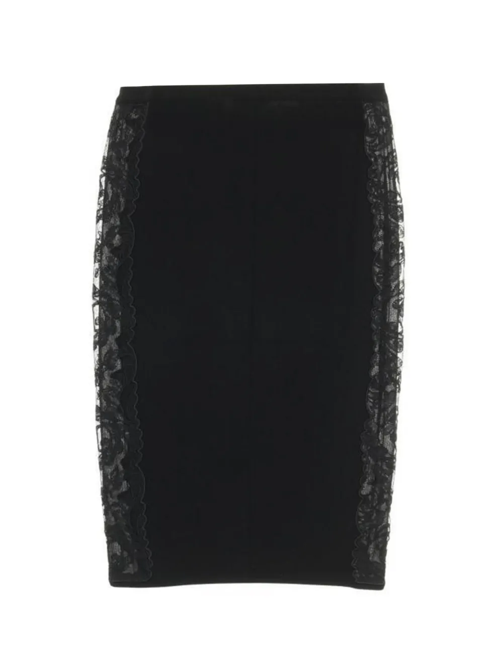 Versace Pre-Owned Gonna con dettaglio in pizzo anni 2010 - Nero