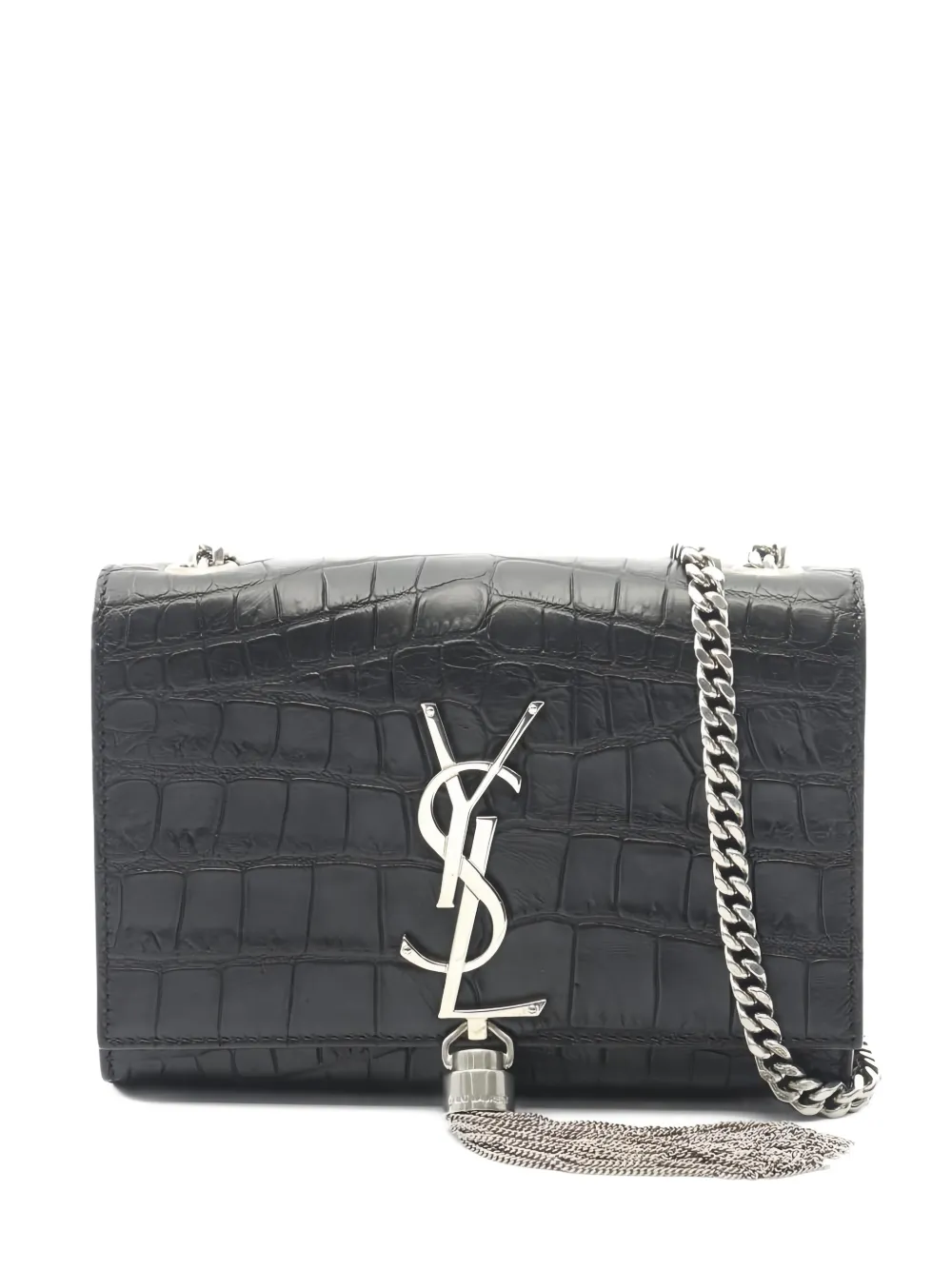 Saint Laurent Pre-Owned Borsa a tracolla Kate con monogramma anni 2010 - Nero