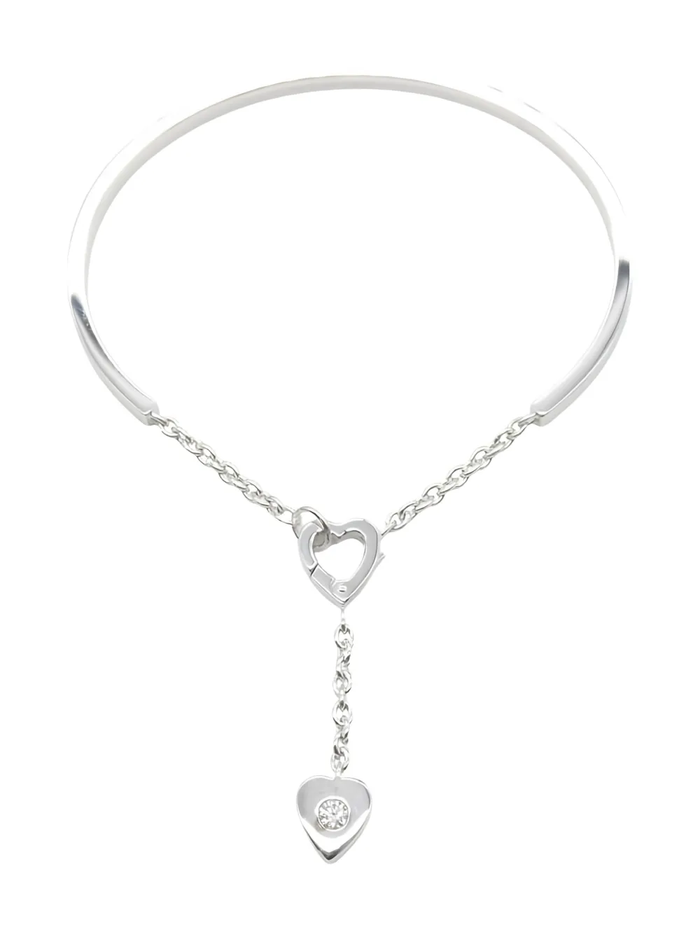 Cartier 2010s Mon Amour heart diamond bracelet - Argento
