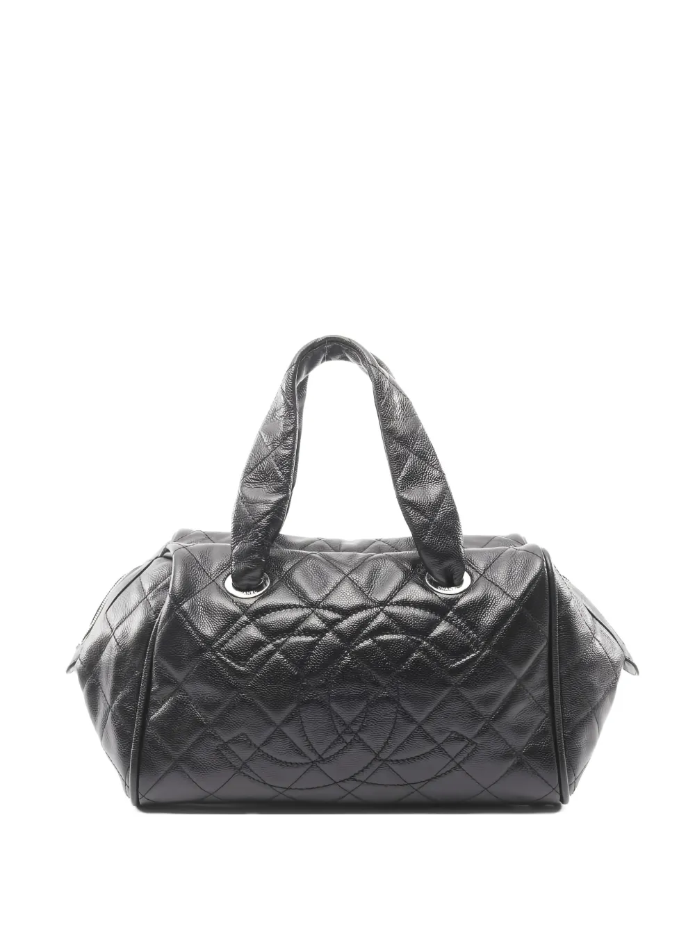 CHANEL Pre-Owned 2006-2008 logo-detail boston handbag - Nero