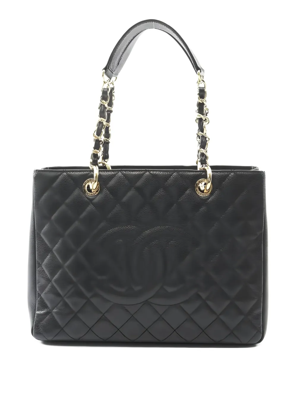 CHANEL Pre-Owned 2012-2013 Grand Shopping quilted tote bag - Nero