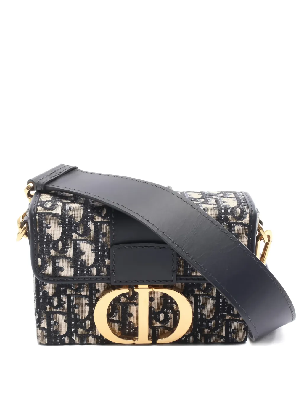 Christian Dior Pre-Owned 10s 30 Montaigne jacquard cross body bag - Blu