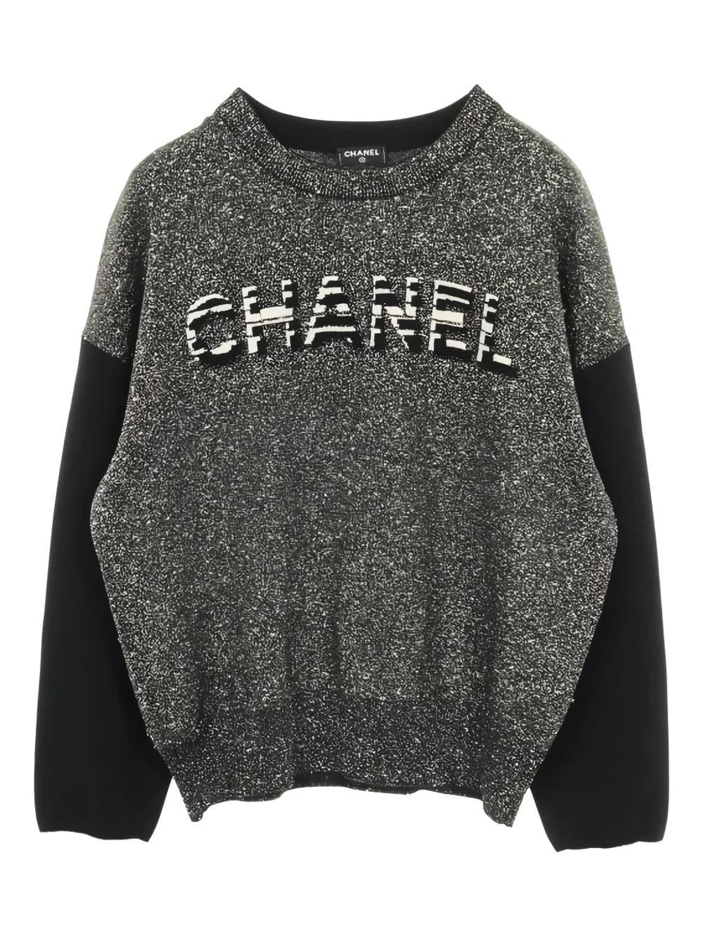 CHANEL Pre-Owned 1986-1988 logo sweater - Grigio