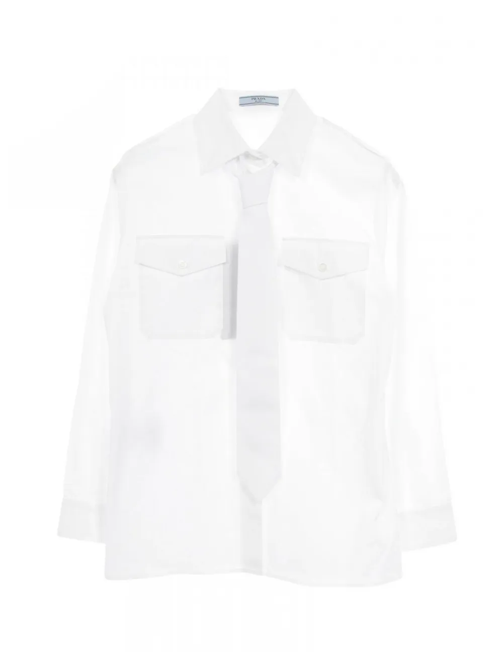 Prada Pre-Owned Langärmeliges Hemd - Weiß
