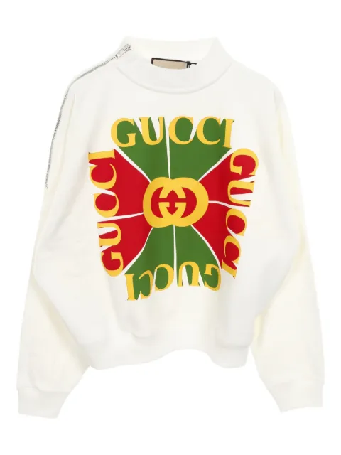 Gucci Pre-Owned 2010's logo zip sweatshirt
