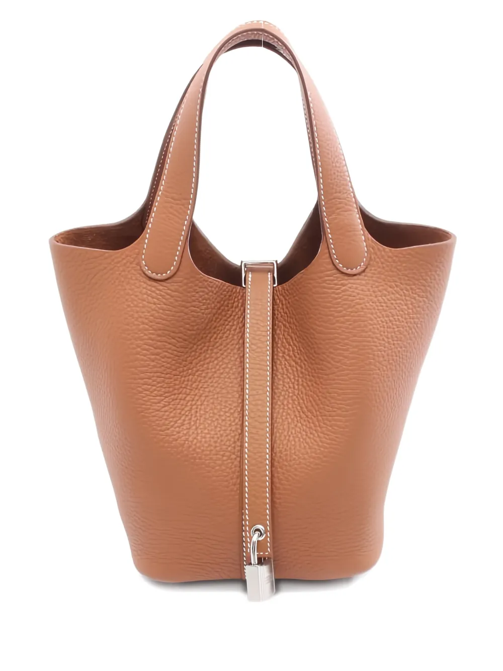 Hermès Pre-Owned Borsa tote Picotin Lock in pelle 18 - Marrone