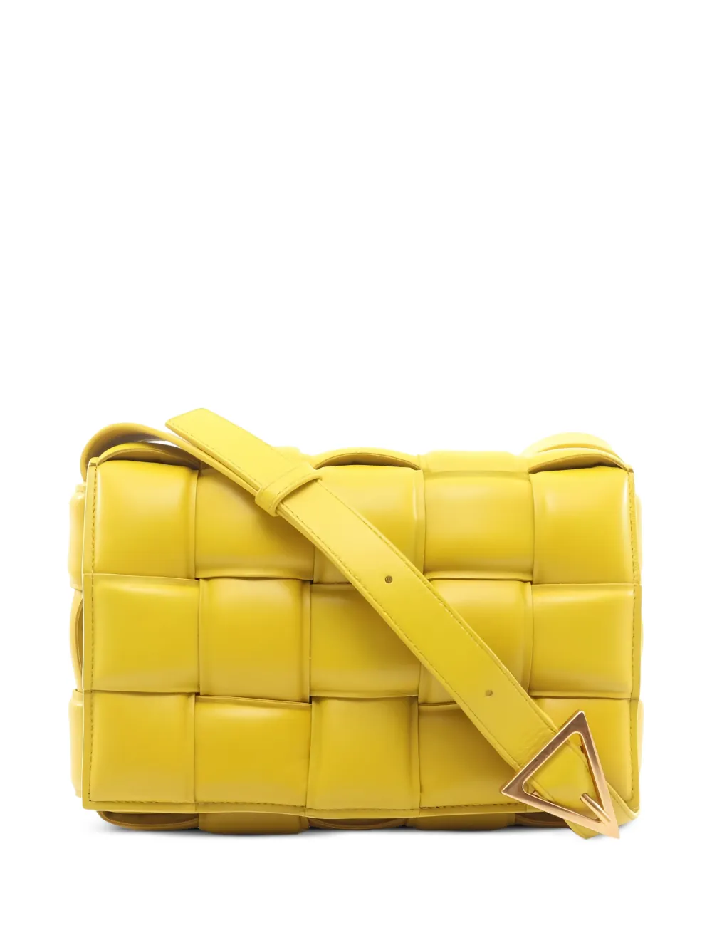 Bottega Veneta Pre-Owned Cassette Intrecciato-weave shoulder bag - Giallo
