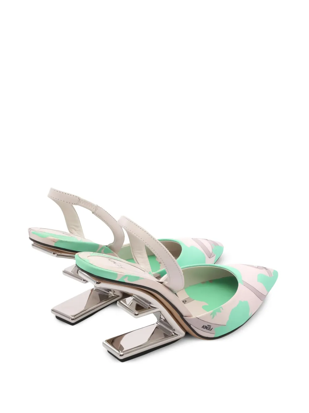 Fendi Pre-Owned pointed-toe heeled sandals - Beige