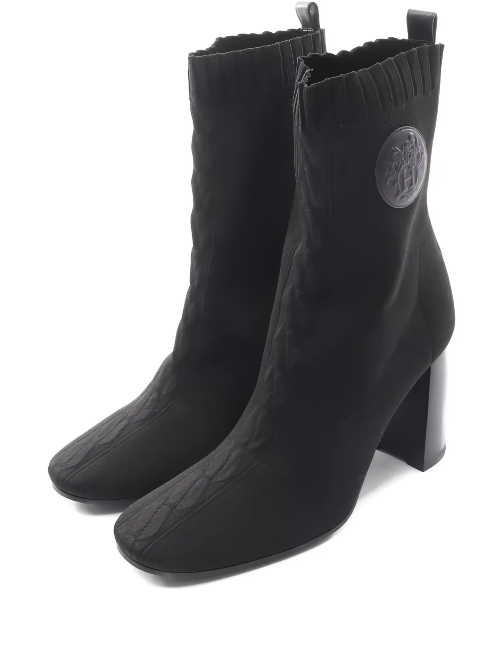 Hermès Pre-Owned Jenna Stiefeletten mit runder Kappe - Schwarz