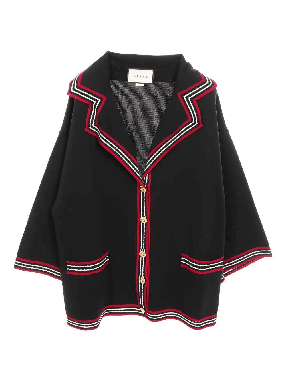 Gucci Pre-Owned 2010s trim-detail jacket - Nero