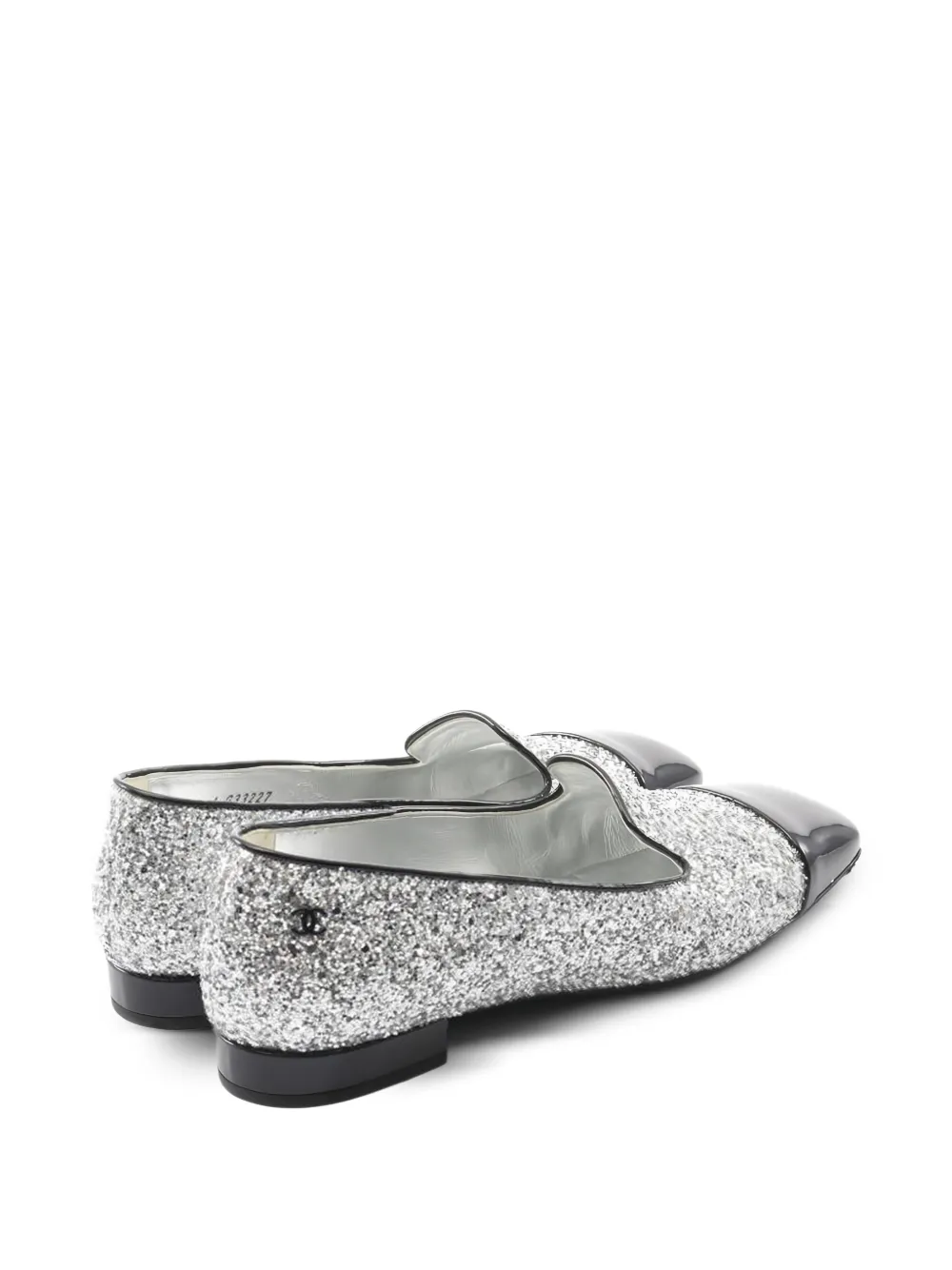 CHANEL Pre-Owned 1986-1988 pumps met glitter - Zilver