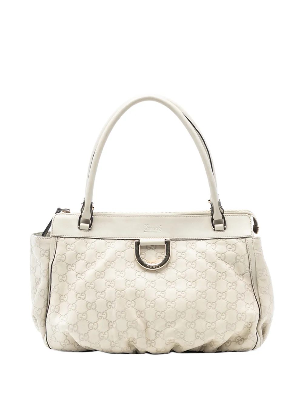 Gucci Pre-Owned 2016-2025 Guccissima Abbey D Ring tote bag - Bianco