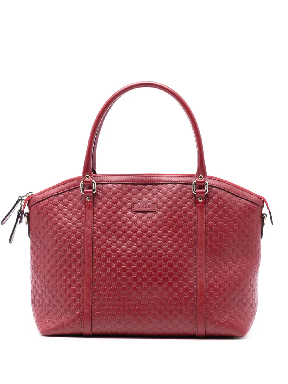 Gucci Pre-Owned 2016-2025 Large Microguccissima Dome satchel - Rosso