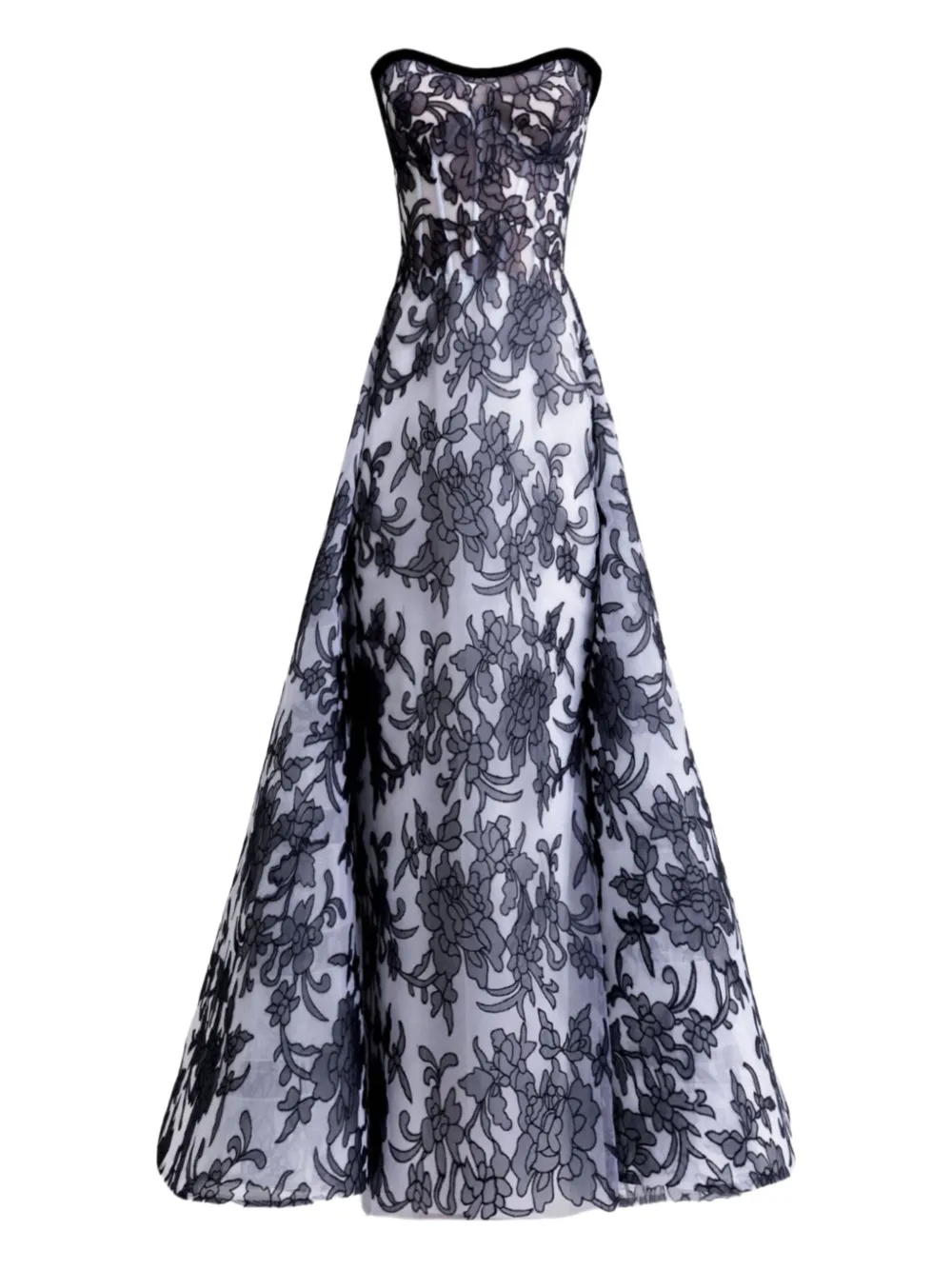 Gemy Maalouf draped overskirt dress - Bianco