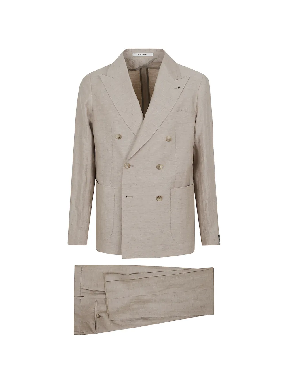 Tagliatore double-breasted suit - Nude