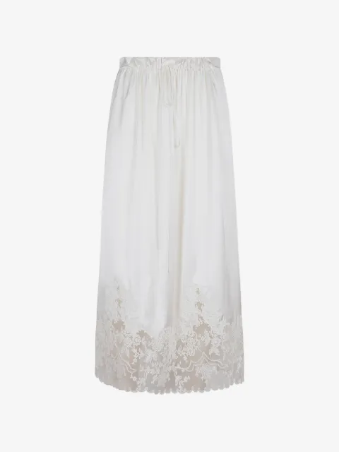 Ermanno Scervino lace-trim drawstring midi skirt