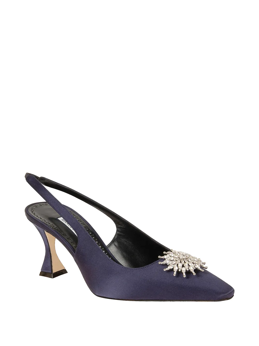 Manolo Blahnik crystal-embellished Ronconasli pumps Blauw