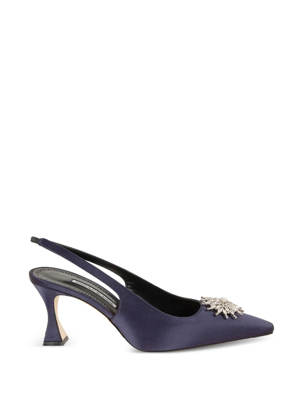 Manolo Blahnik crystal-embellished Ronconasli pumps Blauw