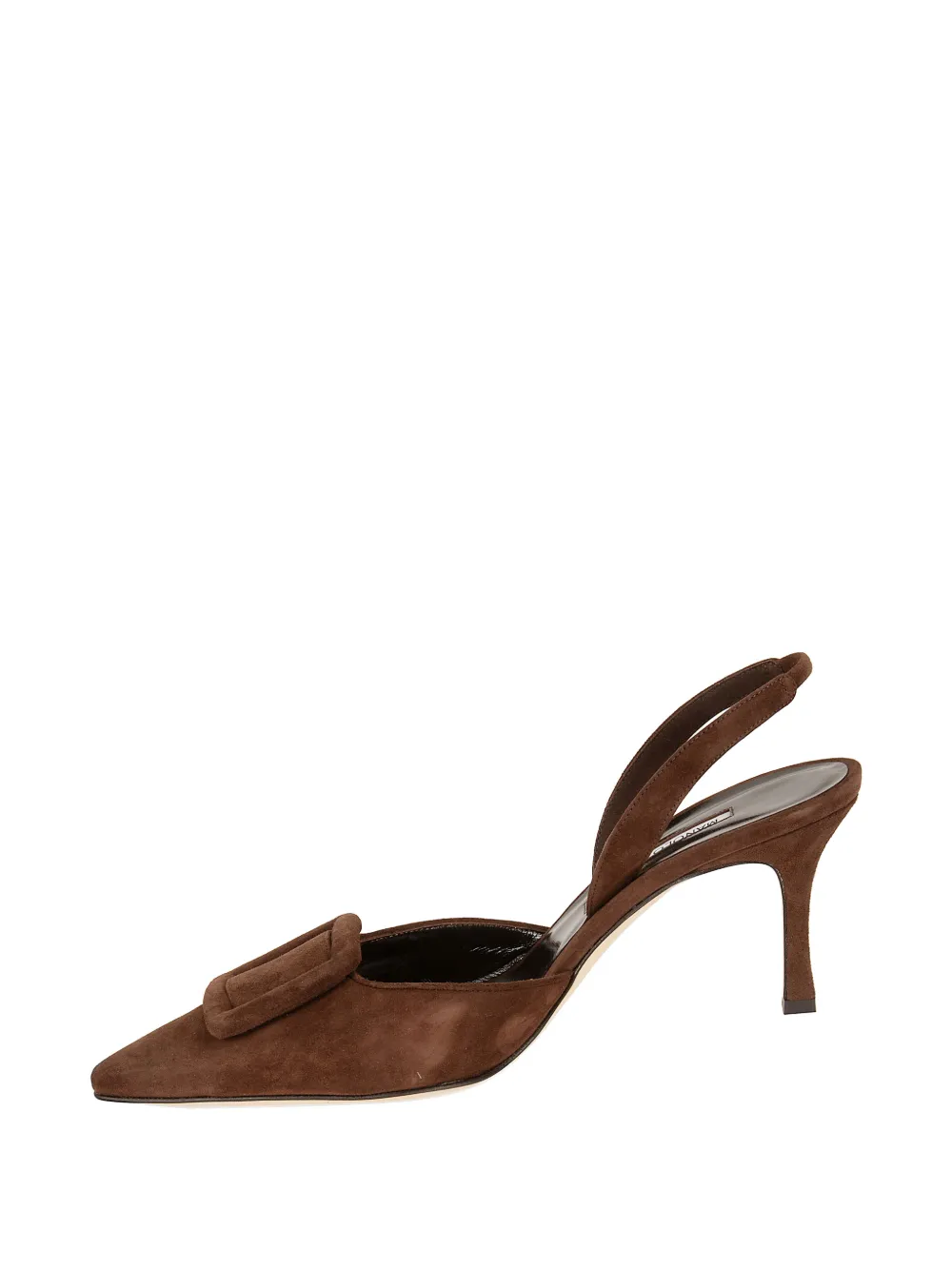 Manolo Blahnik Maysale buckle-detail slingback pumps Bruin