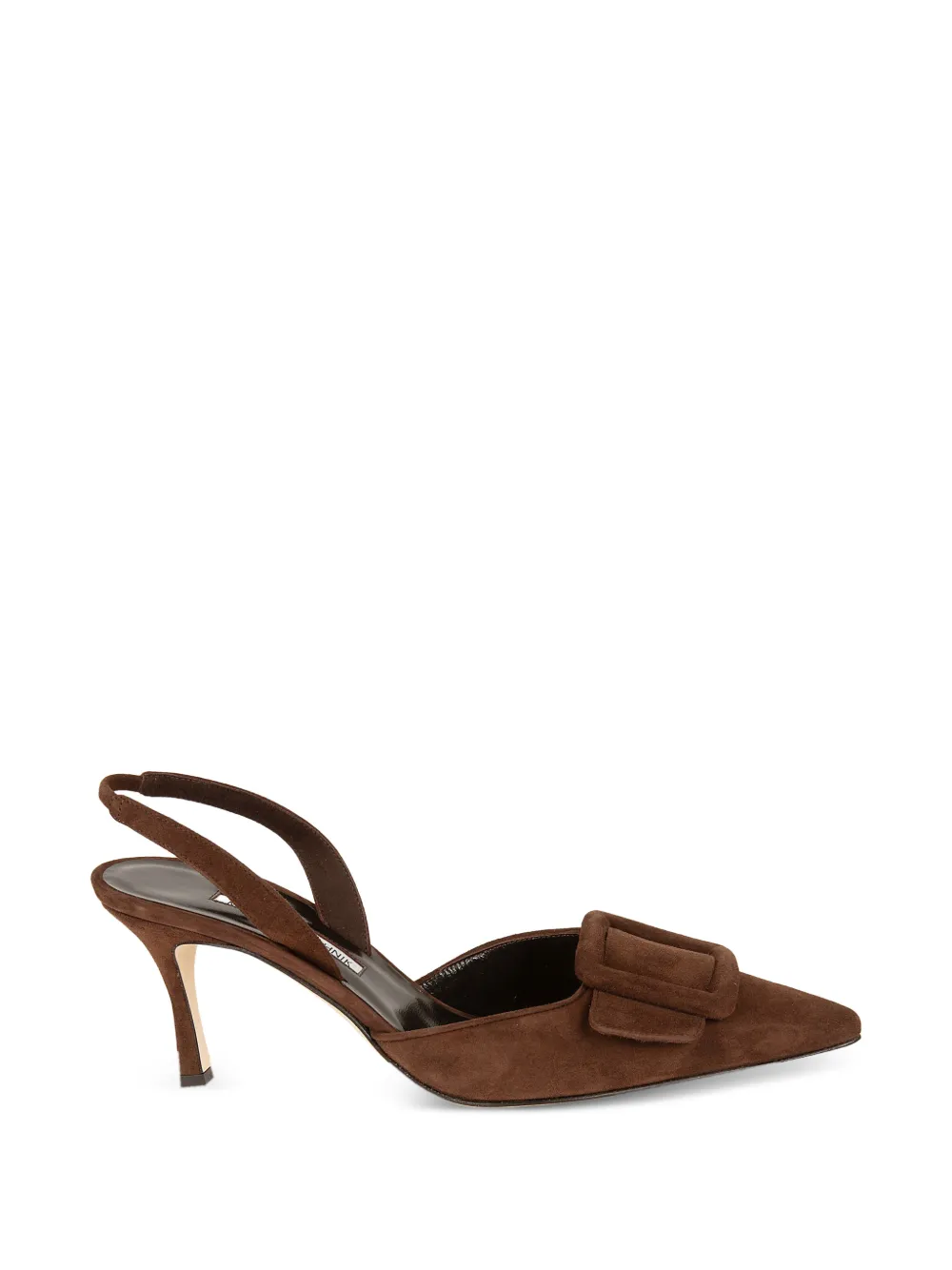 Manolo Blahnik Maysale buckle-detail slingback pumps Bruin