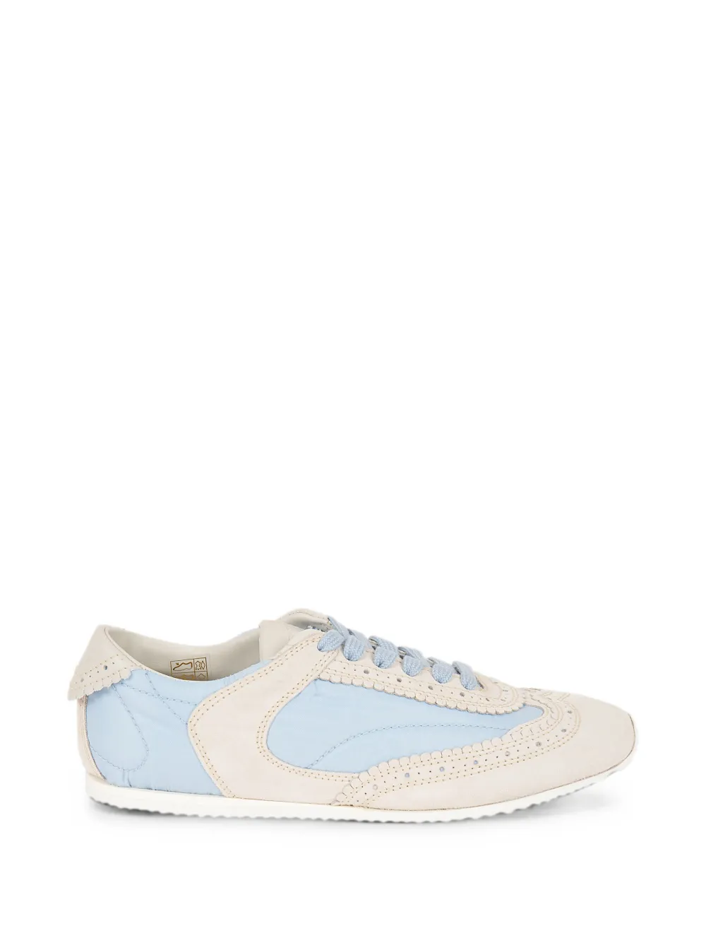 Ermanno Scervino brogue-detail scalloped sneakers - Blu