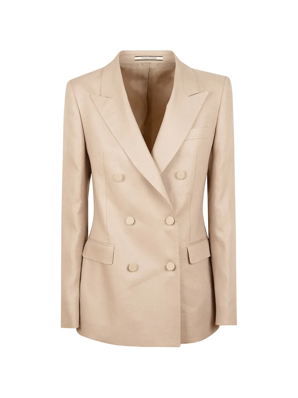Tagliatore Jack met dubbele rij knopen Beige