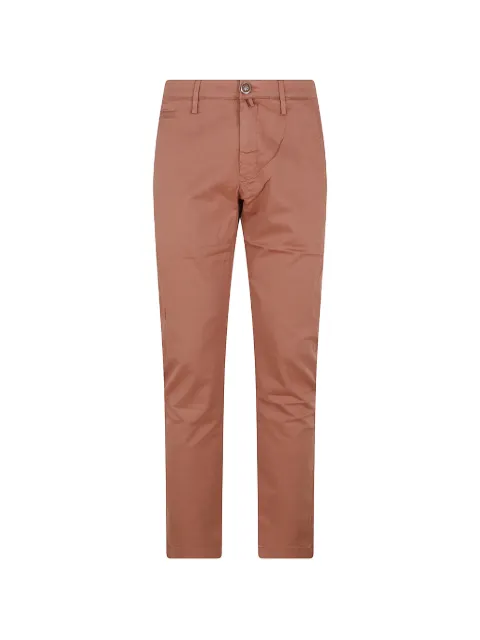 Jacob Cohën Gray logo-patch chino trousers