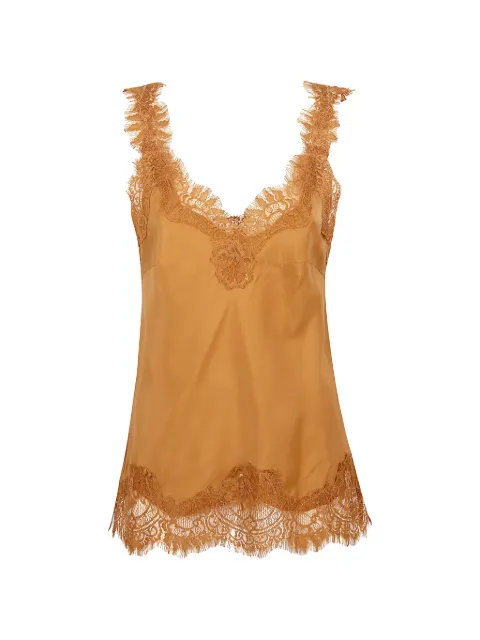 Gold Hawk Megan lace-trim silk camisole