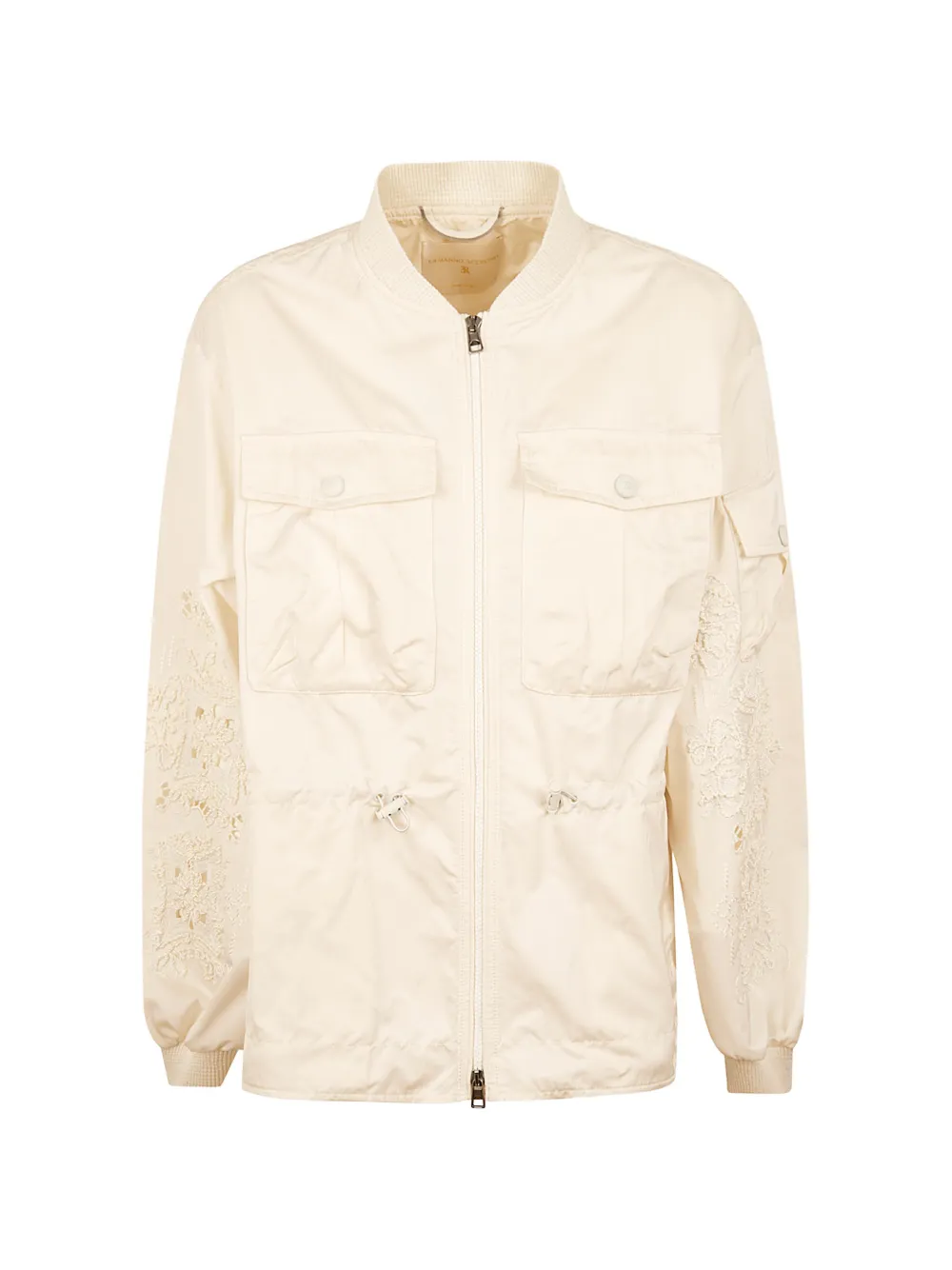 Ermanno Scervino lace-detail drawstring jacket - Toni neutri