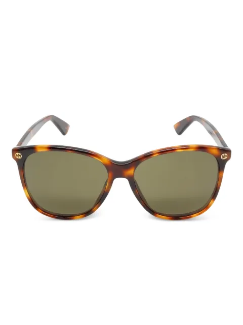 Gucci Pre-Owned 2020s tortoiseshell-pattern sunglasses