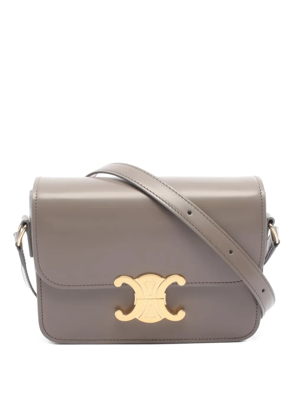 Celine Pre-Owned 2020s Triomphe shoulder bag - Grigio