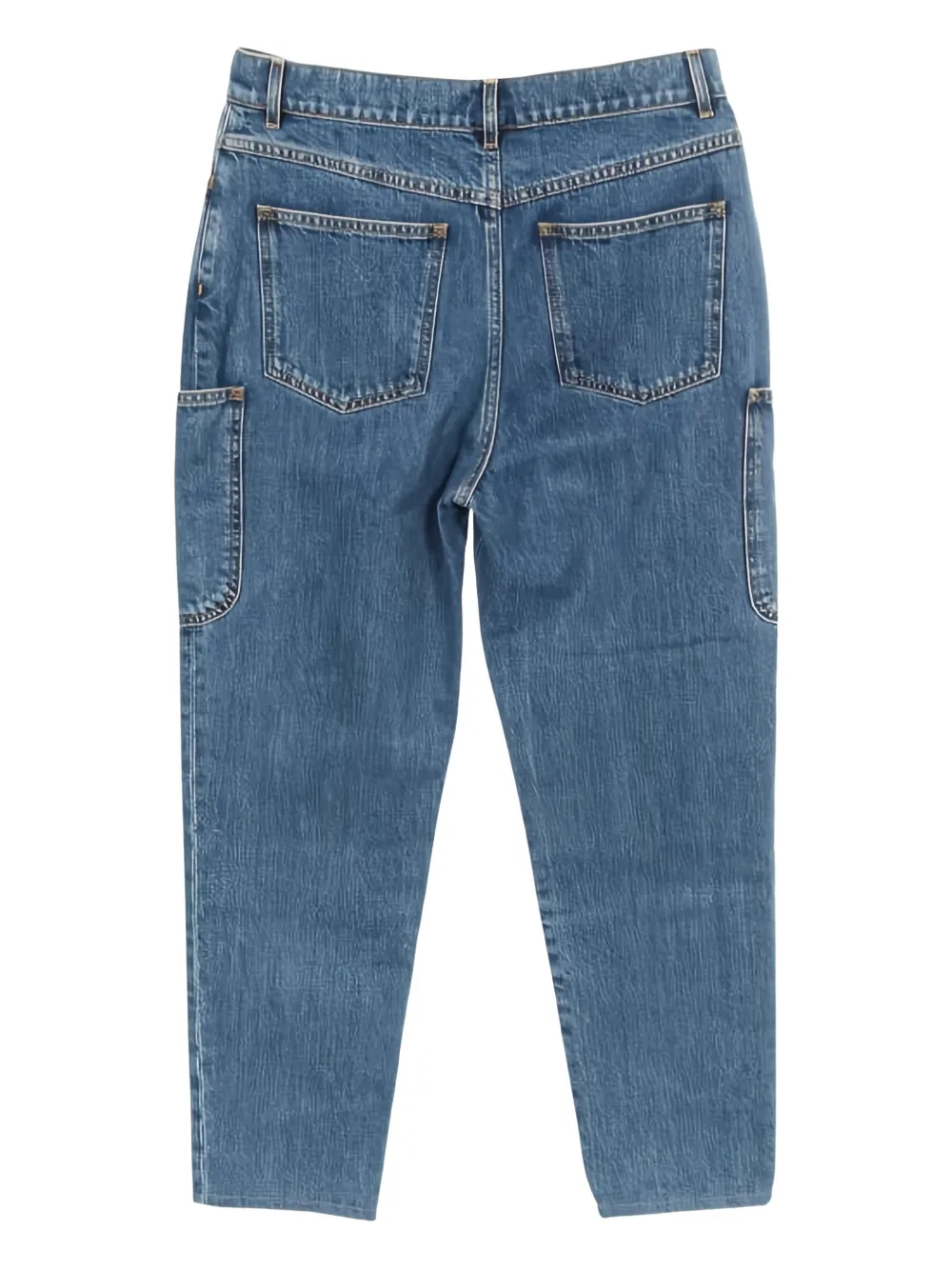 CHANEL Pre-Owned 1986-1988 button-embellished jeans - Blauw