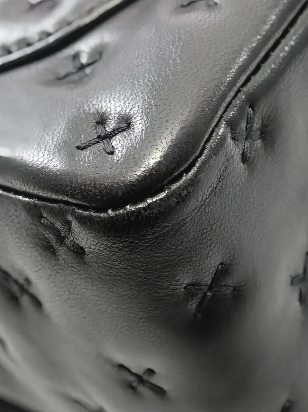 CHANEL Pre-Owned 2016-2017 クロスステッチ ハンドバッグ | ブラック