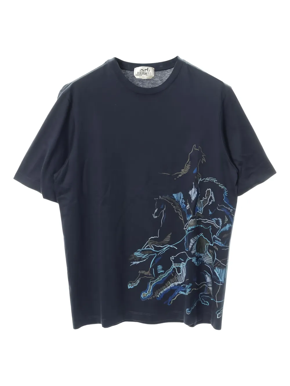 Hermès Pre-Owned T-shirt con grafica - Blu