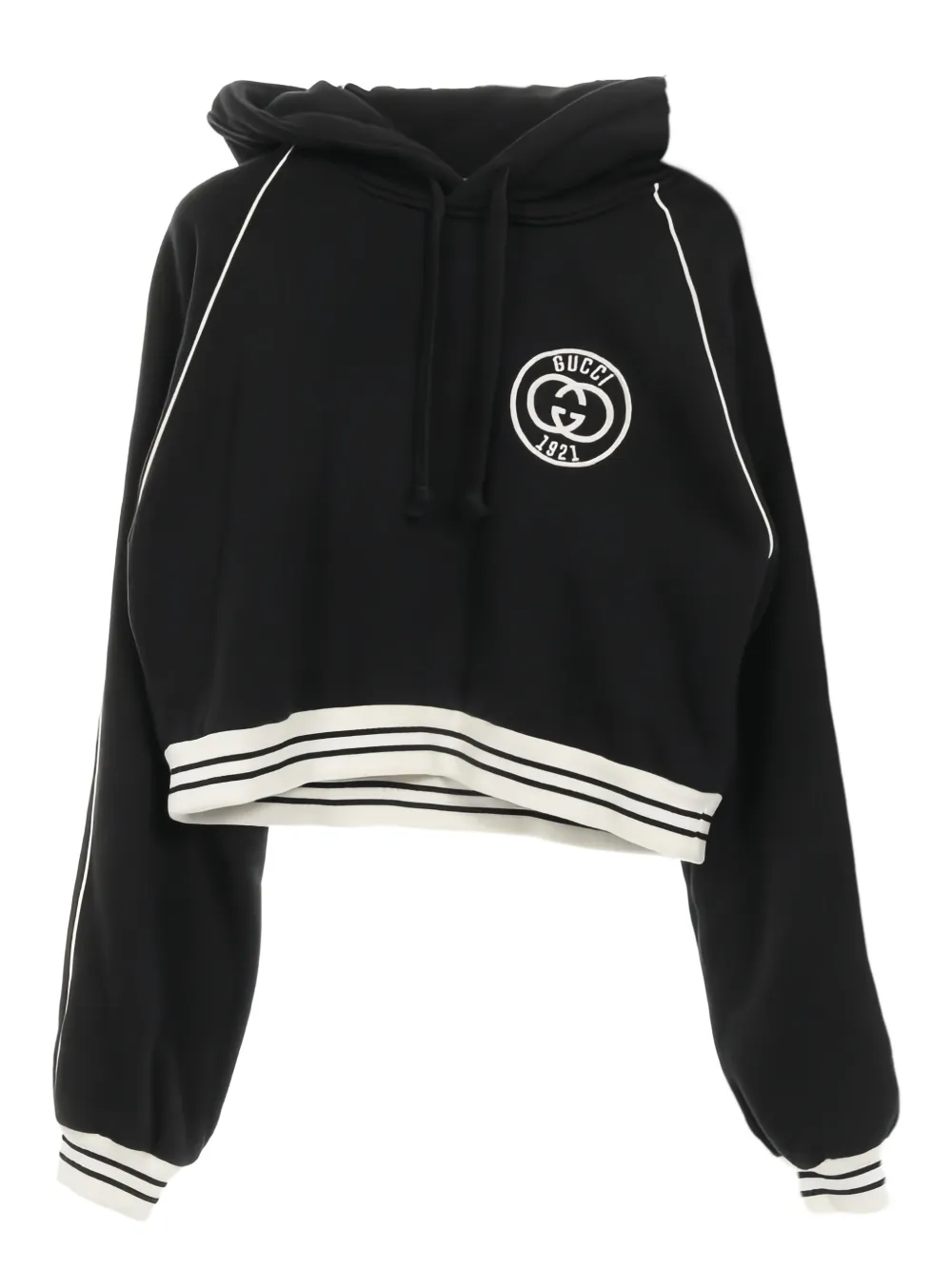 Gucci Pre-Owned 2010s logo-embroidered hoodie - Nero