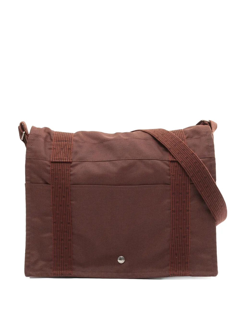 Hermès Pre-Owned Borsa a spalla MM in tela anni 2010 - Marrone