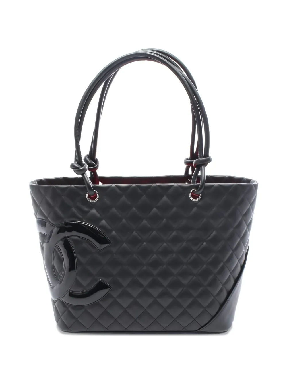 CHANEL Pre-Owned 2010-2011 Cambon quilted leather shoulder bag - Nero