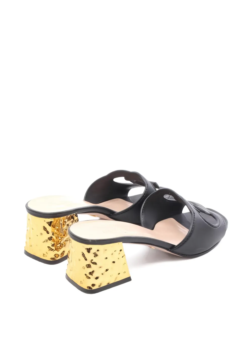 Gucci Pre-Owned 2000s Interlocking G block-heel sandals - Zwart