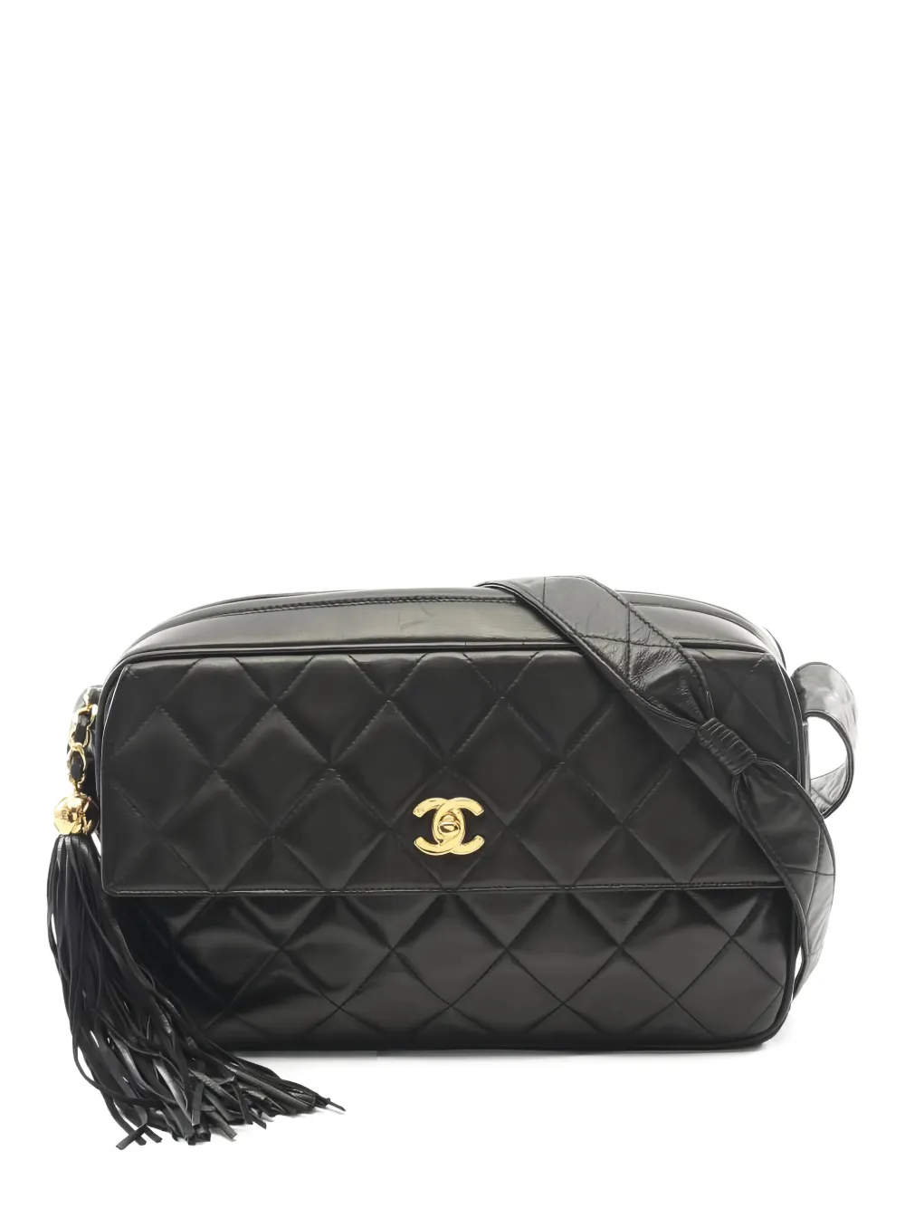 CHANEL Pre-Owned 1994-1996 matelasse tassel-detail shoulder bag - Nero