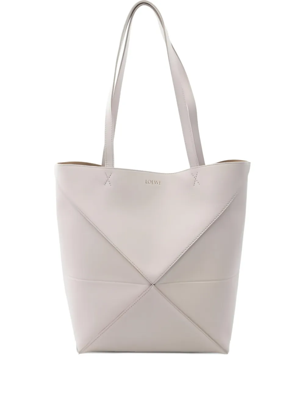 Loewe Pre-Owned Borsa tote Puzzle media in pelle anni 2020 - Grigio