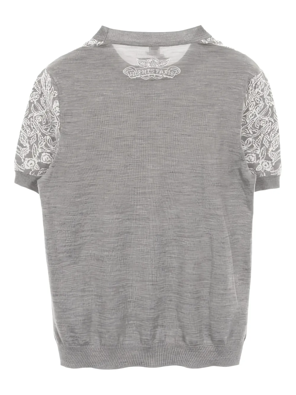 10s Tiger-Intarsia Short-Sleeve Sweater