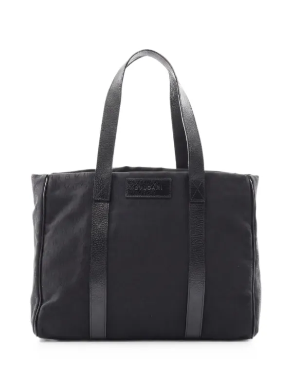 Bvlgari Pre-Owned 2010s ロゴマニア ハンドバッグ | ブラック 