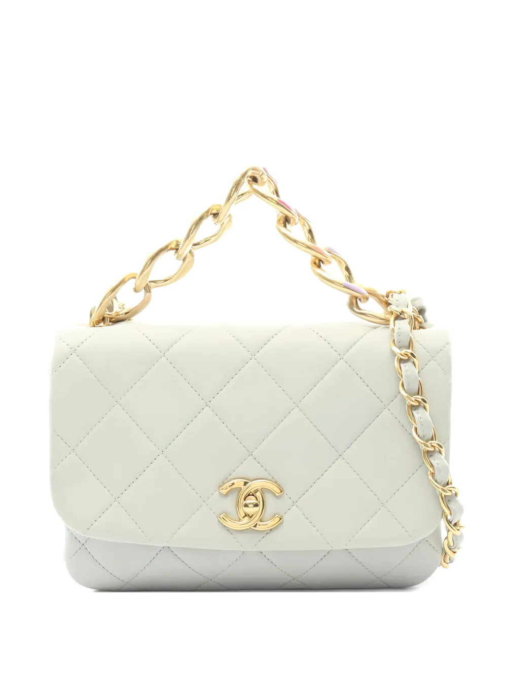 CHANEL Pre-Owned 2021 matelasse chain shoulder bag - Toni neutri
