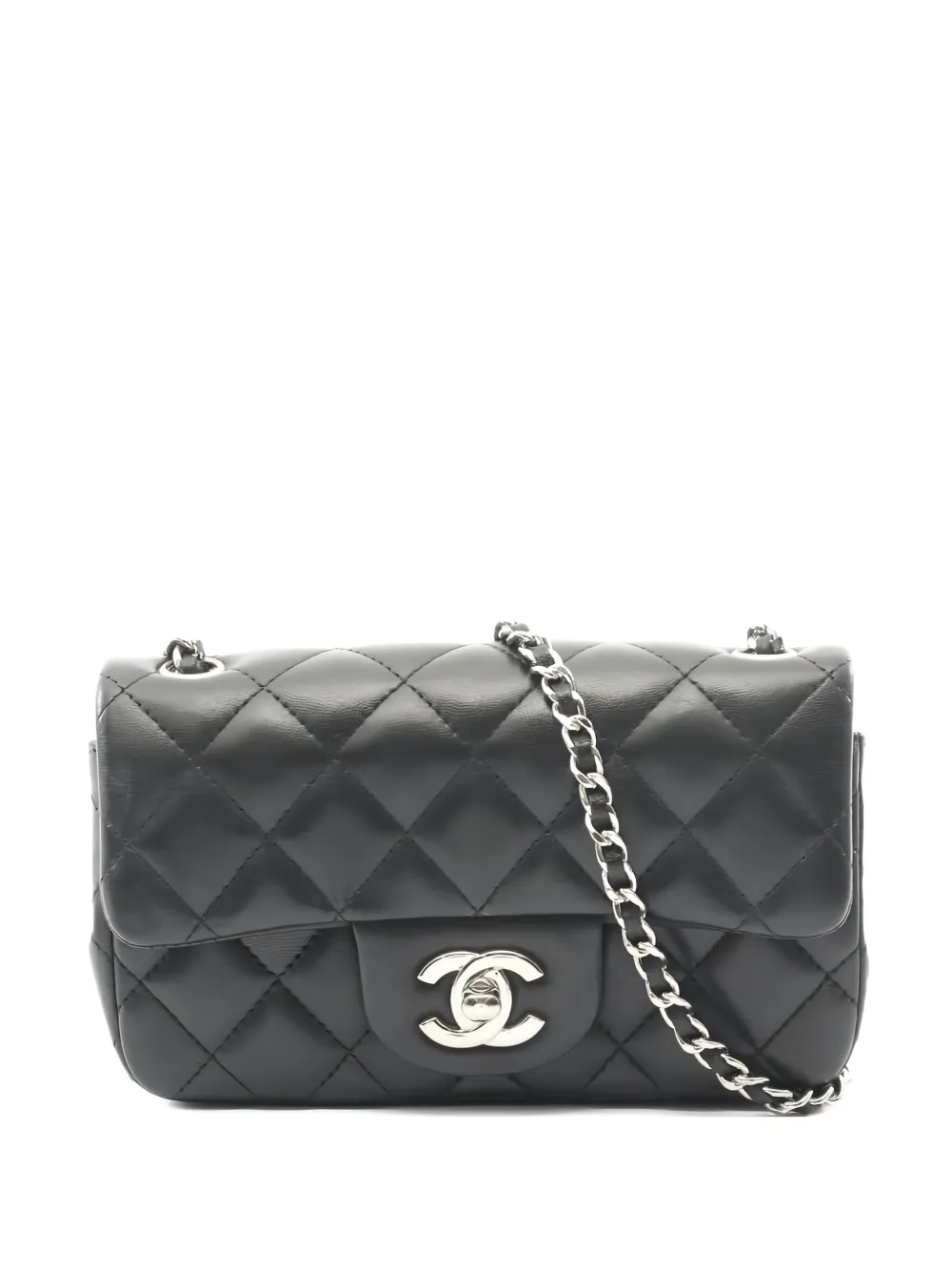 CHANEL Pre-Owned 2012 mini matelasse chain bag - Nero